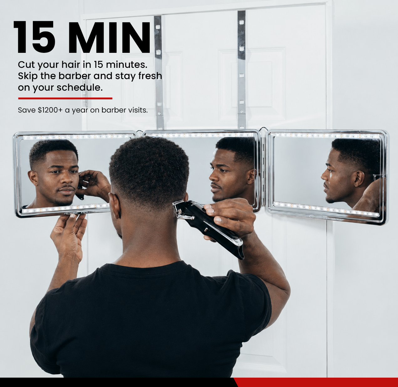 Self-Cut System 2.0 Heaven Lights LED 3-Way Mirror